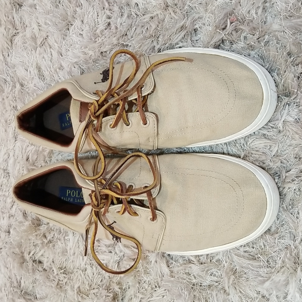 Polo by Ralph Lauren Tan Boat Shoes